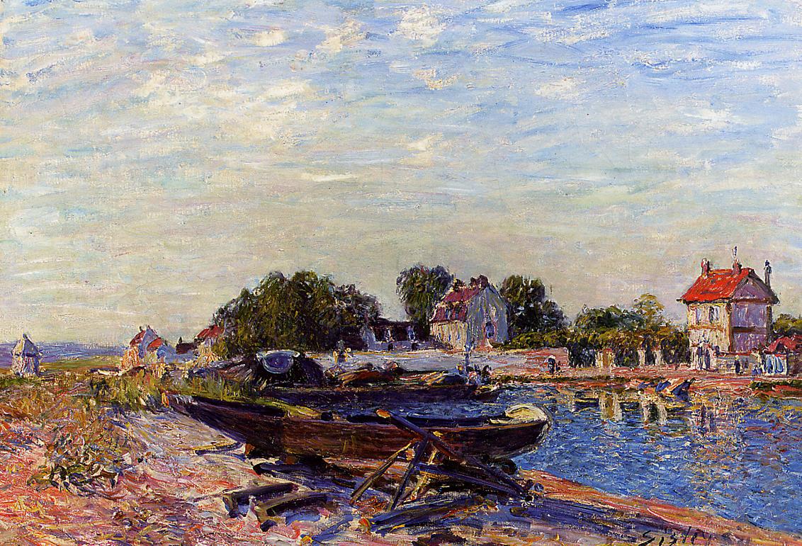 The Loing at Saint-Mammes  1884 3 | Alfred Sisley | Oil Painting