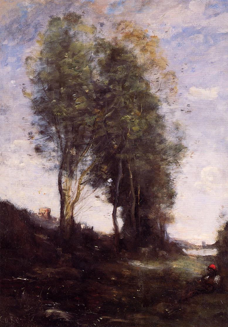 Shepherd Resting 1865-1870 | Jean Baptiste Corot | Oil Painting