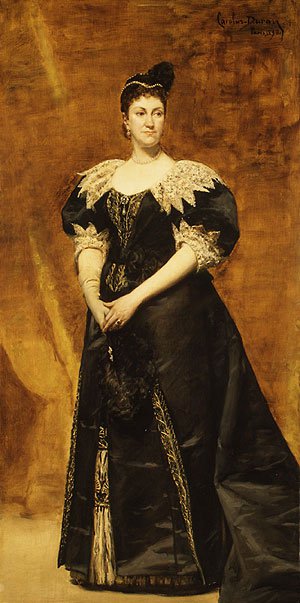 Mrs. William Astor (Caroline Webster Schermerhorn) 1890 | Charles Eile Auguste Carolus Duran | Oil Painting