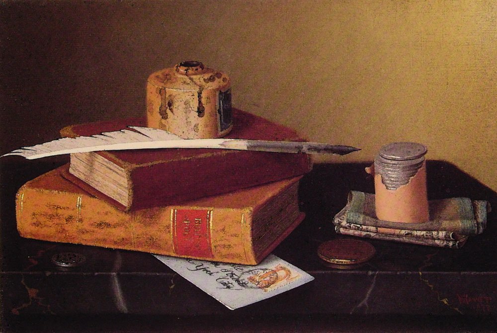 The Bankers Table | William M Harnett | oil painting