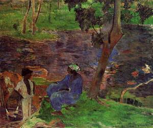 Riverside 1887 | Paul Gauguin | oil painting