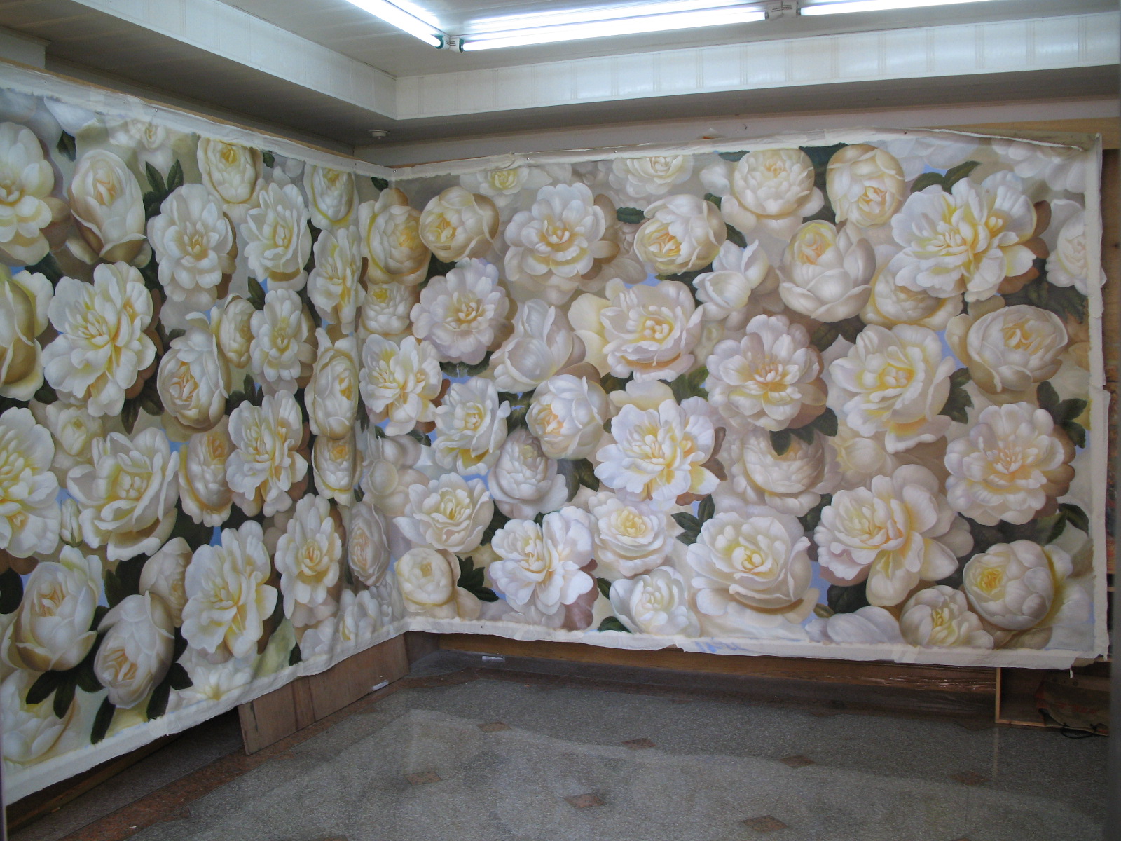 Roses all around the room