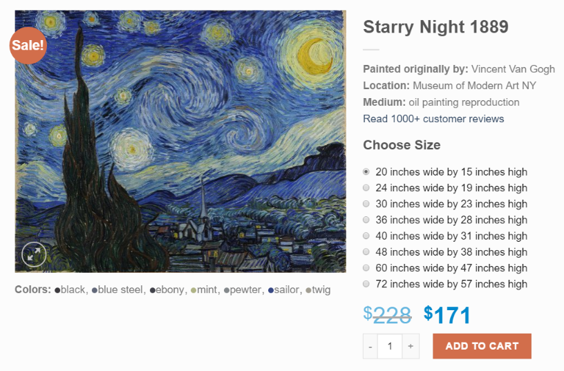 Large Starry Night painting