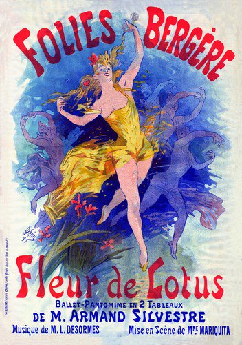 Folies Bergere Fleurd | Jules Cheret | oil painting