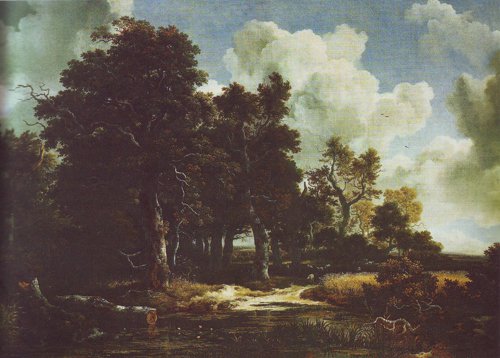 Edge of a forest with a grainfield | Jacob Van Ruisdael | oil painting