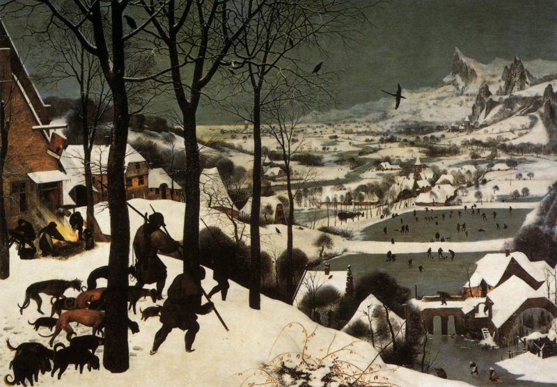 The Hunters in the Snow (January) 1565 | Pieter The Elder Bruegel | oil painting