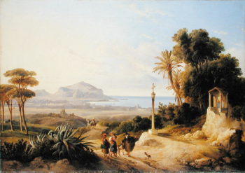 View of Palermo 1840 | Consalvo Carelli | oil painting