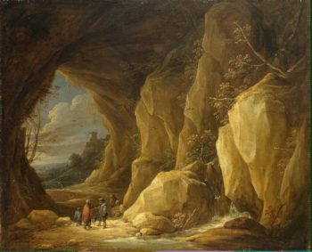 Landscape with a Grotto and a Group of Gipsies | Teniers David II | oil painting