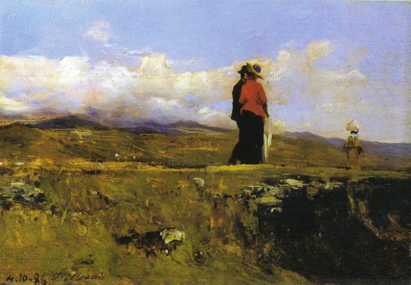 Giubotto rosso 1886 | Lorenzo Delleani | oil painting