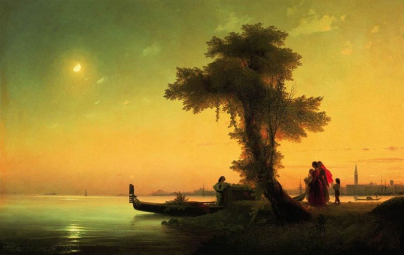 View on lagoon of Venice | Ivan Aivazovsky | oil painting