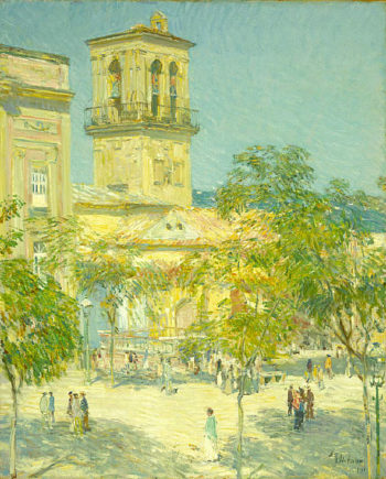 Street of the Great Captain Cordoba Childe Hassam