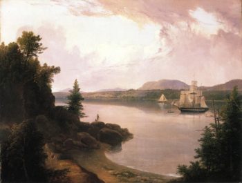 View on the St. Croix River near Robbinston | Thomas Doughty | oil painting