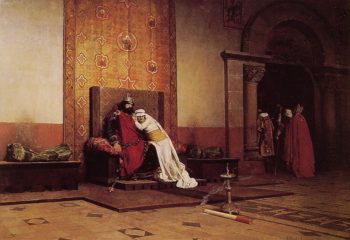 The Excommunication of Robert the Pious | Jean Paul Laurens | oil painting