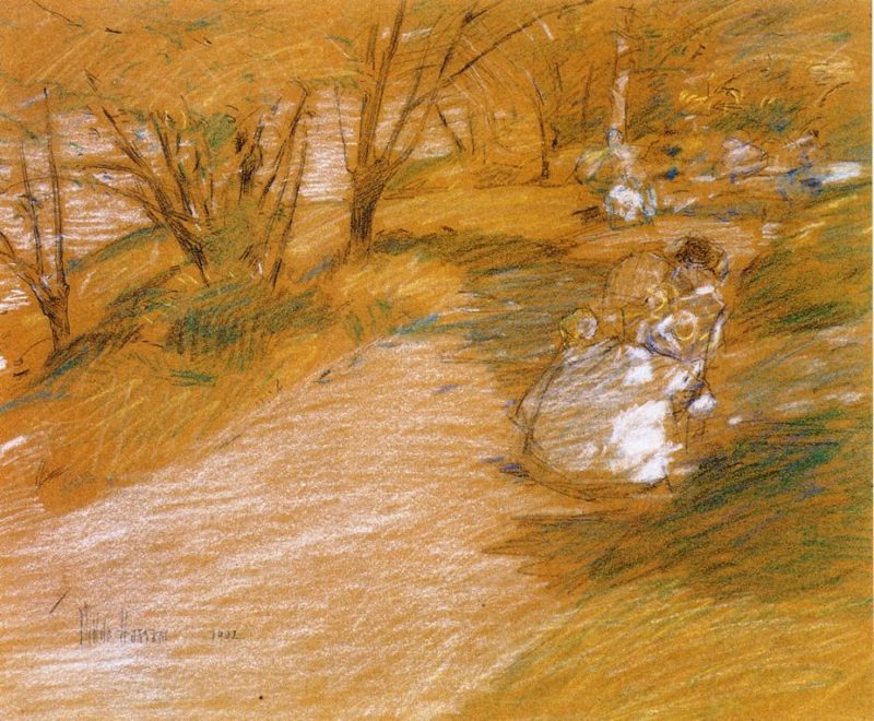 In the Park | Frederick Childe Hassam | oil painting