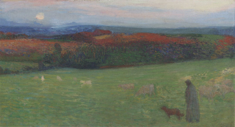 A field with figure 1886 | Henri Martin | oil painting