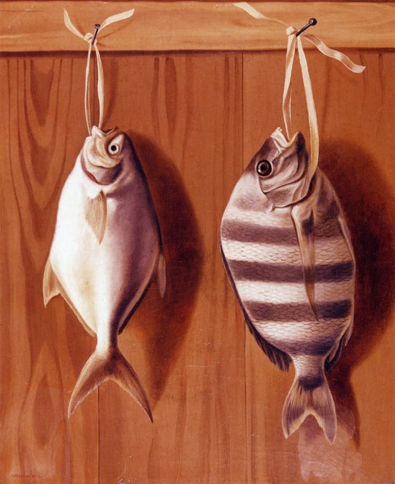 Dollar Fish and Sheephead | William Aiken Walker | oil painting