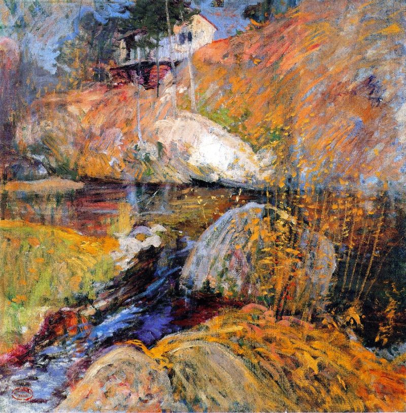 My Summer Studio | John Twachtman | oil painting