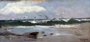 Mar con olas | Eliseo Meifren i Roig | oil painting