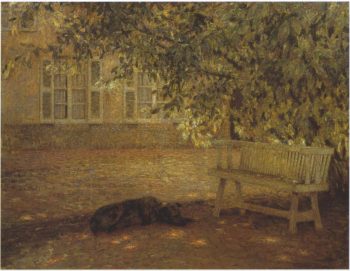 Le banc | Henri Le Sidaner | oil painting