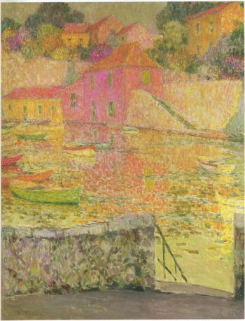 Port Saint Jean at Cap Ferrat | Henri Le Sidaner | oil painting