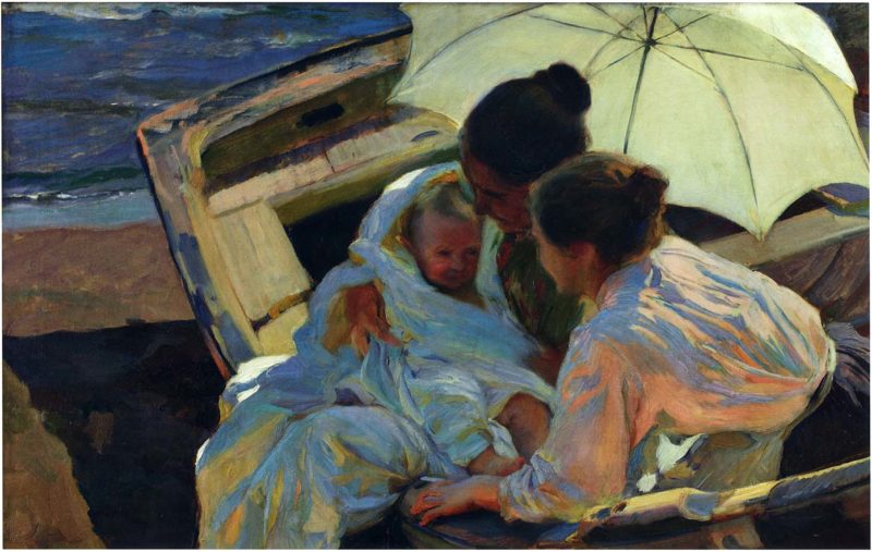 After the Bath | Joaquin Sorolla y Bastida | oil painting