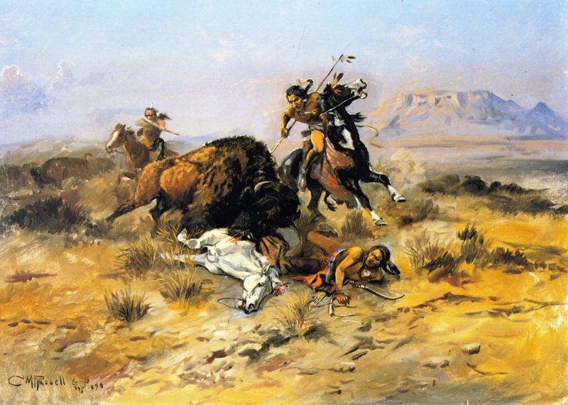 Buffalo Hunt | Charles Marion Russell | oil painting