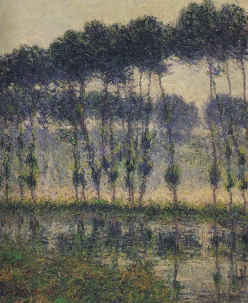 Poplars by the Eure River | Gustave Loiseau | oil painting
