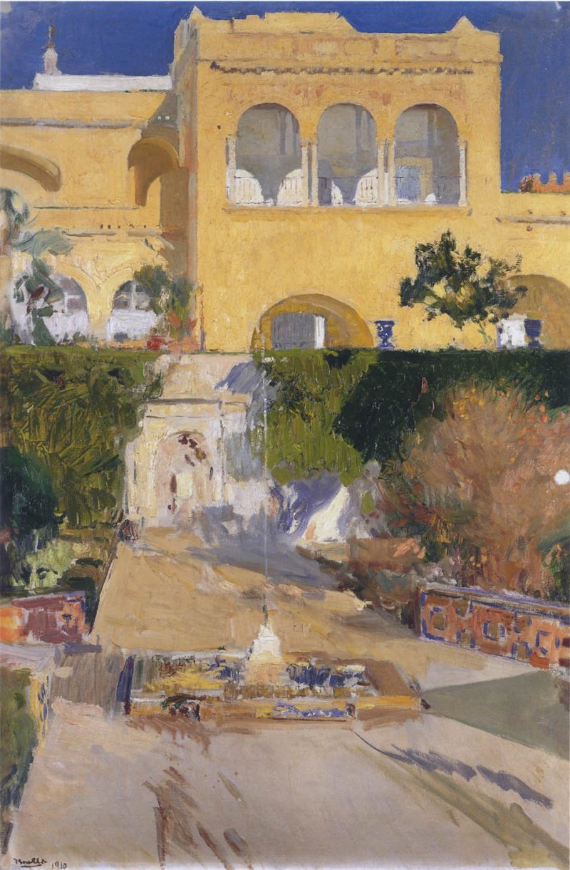 Afternoon sun at the Alcazar at Seville | Joaquin Sorolla y Bastida | oil painting