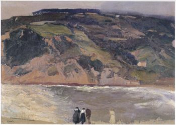 The Breakwater at San Sebastian | Joaquin Sorolla y Bastida | oil painting