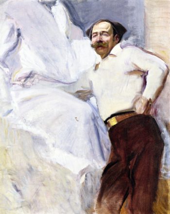 The Sculptor Mariano Benlliure | Joaquin Sorolla y Bastida | oil painting