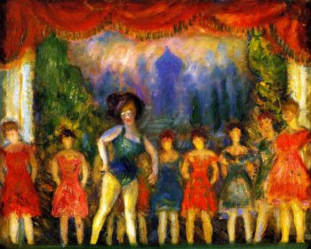 Music Hall Turn | William James Glackens | oil painting