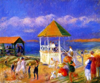 The Bandstand | William James Glackens | oil painting