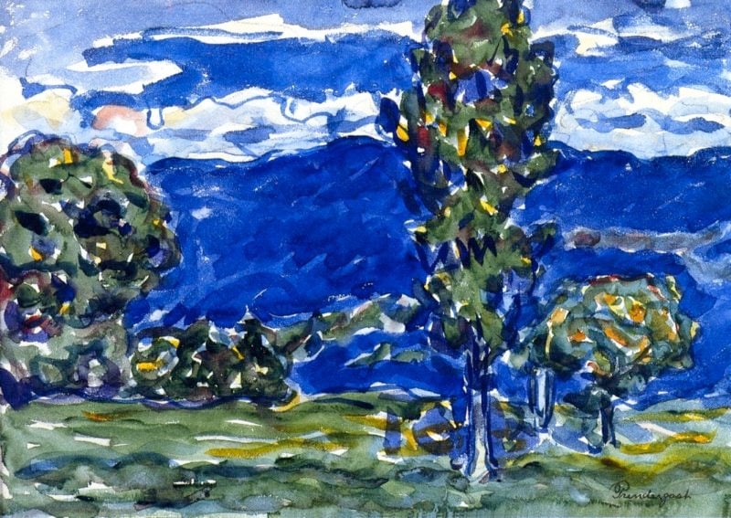 Blue Landscape | Maurice Prendergast | oil painting