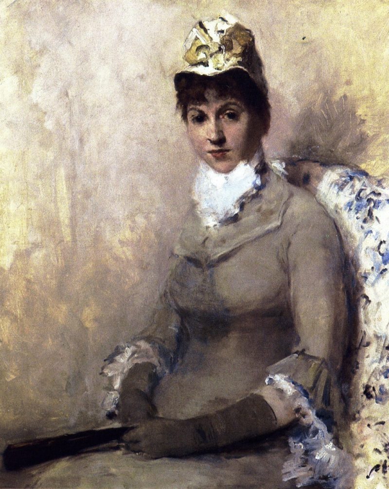 The Actress Linda Dietz Carlton | William Merritt Chase | oil painting