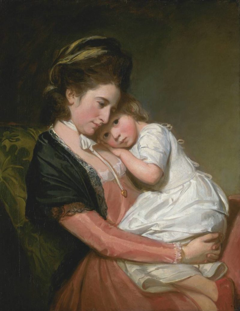 Mrs Johnstone and her Son | George Romney | oil painting