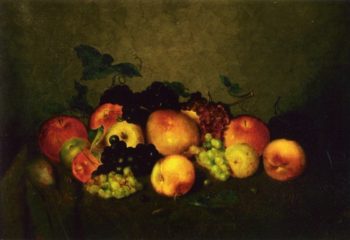 Fruit Apples Grapes Peaches and Pears | Charles Ethan Porter | oil painting