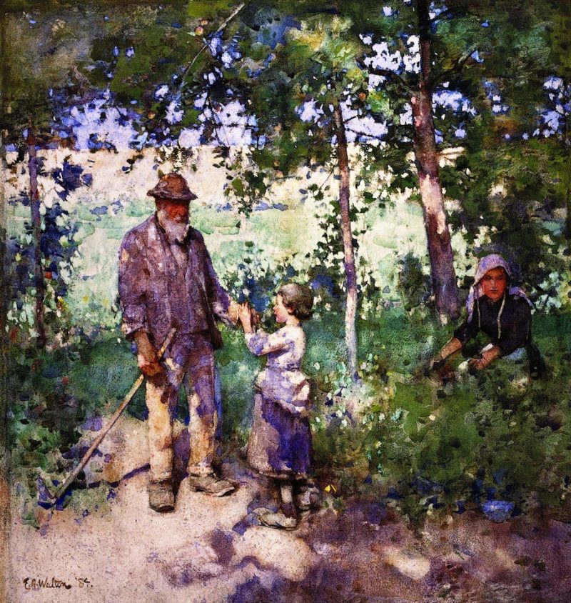 Grandfather's Garden | George Henry | oil painting