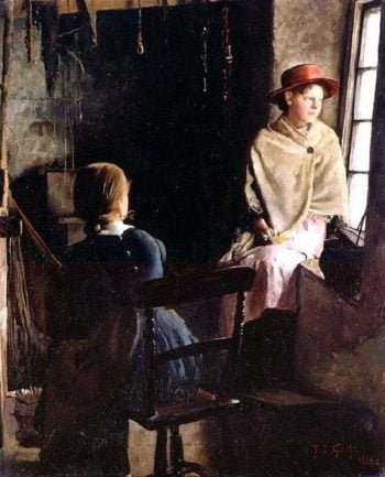 A Cottage Interior Newlyn | Thomas Cooper Gotch | oil painting