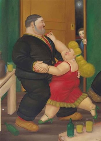 Dancing Couple | Fernando Botero | oil painting