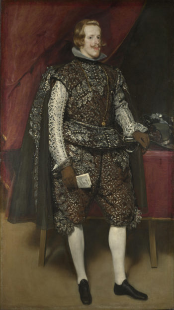 Philip IV of Spain in Brown and Silver | Diego Velazquez | oil painting