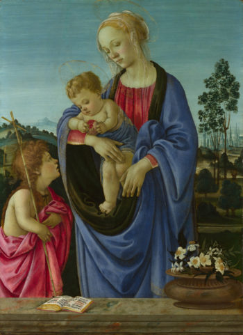 The Virgin and Child with Saint John | Filippino Lippi | oil painting