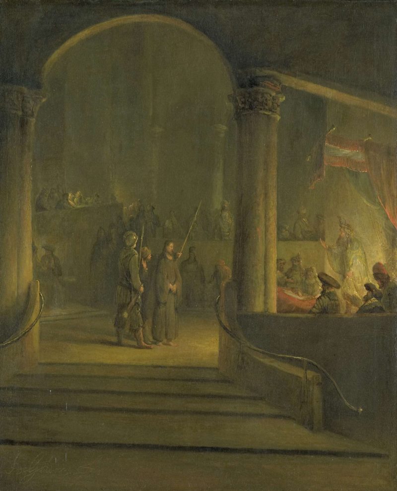 Christ before Caiaphas. 1700 - 1727 | Aert de Gelder | oil painting