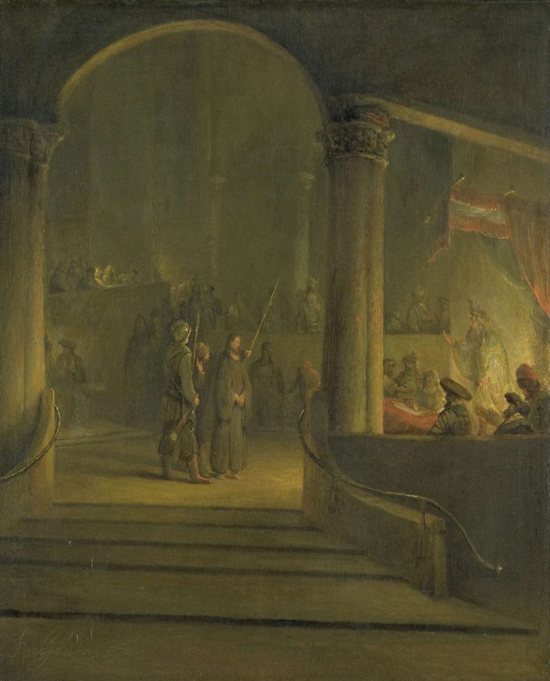 Christ before Caiaphas. 1700 - 1727 | Aert de Gelder | oil painting