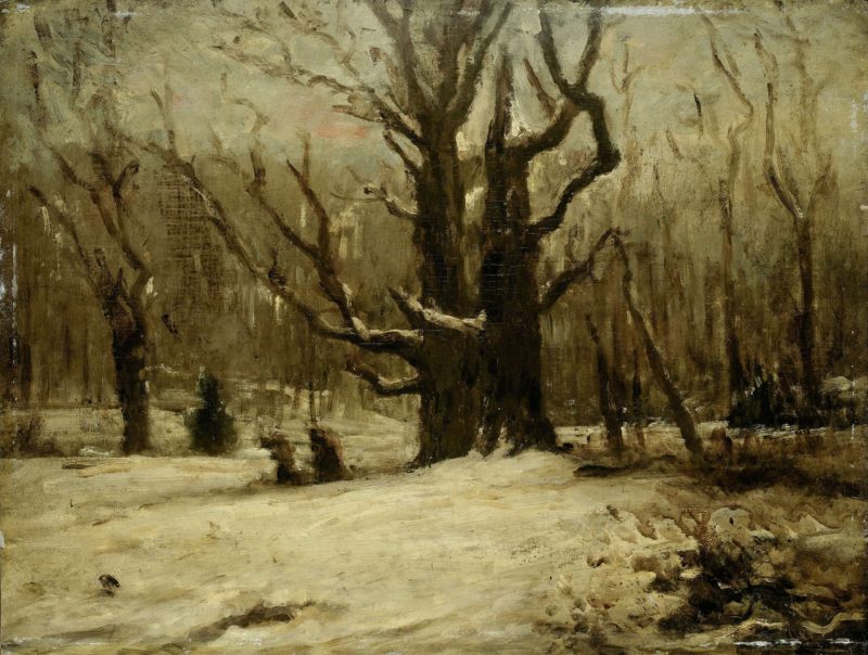 Winter Landscape. 1850 - 1877 | Gustave Courbet | oil painting