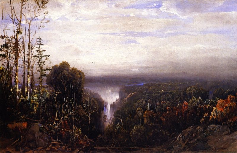 Distant Waterfall | William Louis Sonntag | oil painting