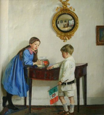 Laura and Paul Jewill Hill | Harold Harvey | oil painting