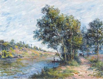 The Road to Veneux and the Side of the Hill 1881 | Alfred Sisley | oil painting