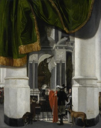 Interior of the Nieuwe Kerk in Delft with the Tomb of William the Silent | Emmanuel de Witte | oil painting