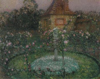 The Pavillion Gerberoy 1909 | Henri Le Sidaner | oil painting