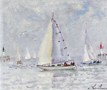 The Sailer (Deauville) 1978 | Andre Hambourg | oil painting